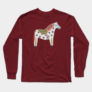 Dalecarlia Horse white Long Sleeve T-Shirt